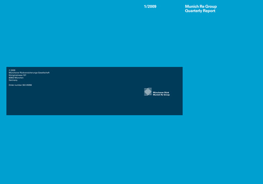 Vorschaubild Munich RE (Münchener Rück) Quartalsbericht 2009-q1