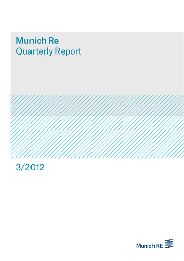 Vorschaubild Munich RE (Münchener Rück) Quartalsbericht 2012-q3