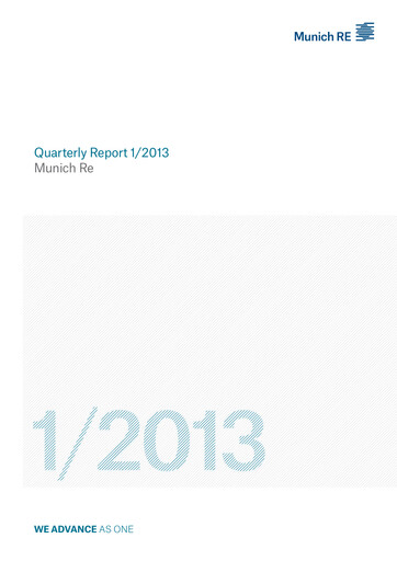 Vorschaubild Munich RE (Münchener Rück) Quartalsbericht 2013-q1