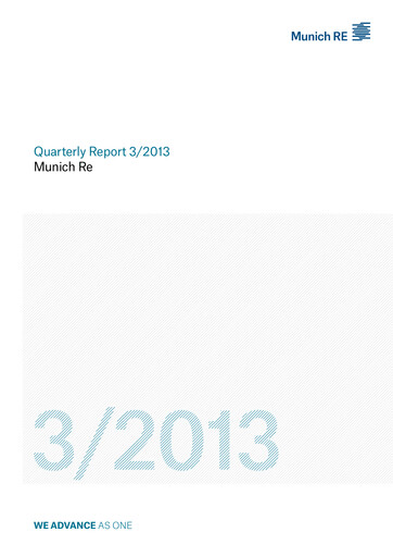 Vorschaubild Munich RE (Münchener Rück) Quartalsbericht 2013-q3