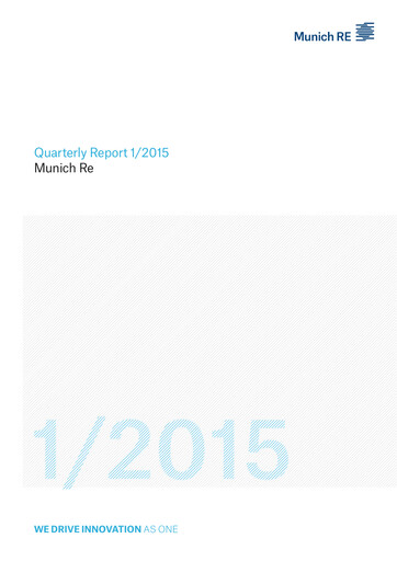 Vorschaubild Munich RE (Münchener Rück) Quartalsbericht 2015-q1