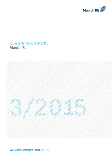 Vorschaubild Munich RE (Münchener Rück) Quartalsbericht 2015-q3