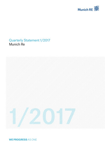 Vorschaubild Munich RE (Münchener Rück) Quartalsbericht 2017-q1