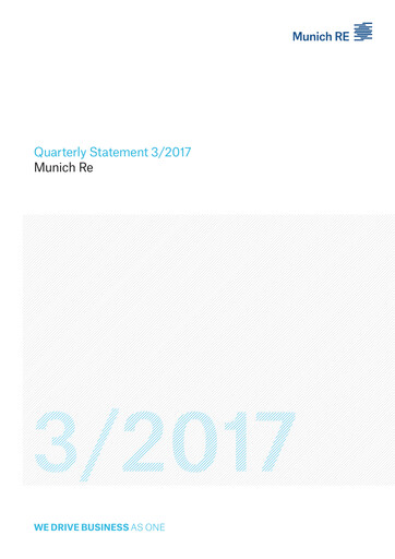 Vorschaubild Munich RE (Münchener Rück) Quartalsbericht 2017-q3