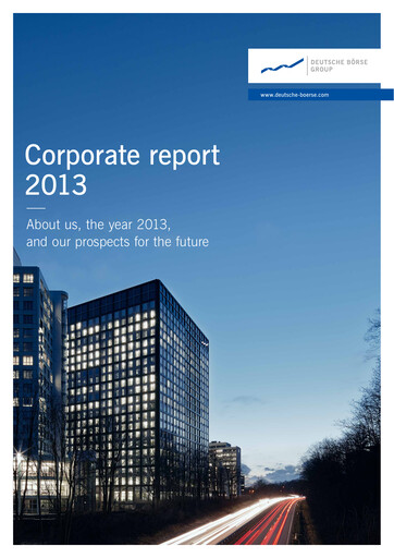 Miniature Deutsche Börse Rapport annuel 2013