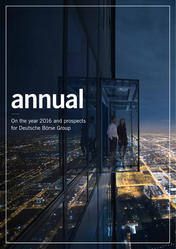 Miniature Deutsche Börse Rapport annuel 2016
