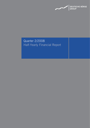 Miniature Deutsche Börse Bilan financier 2008-h1