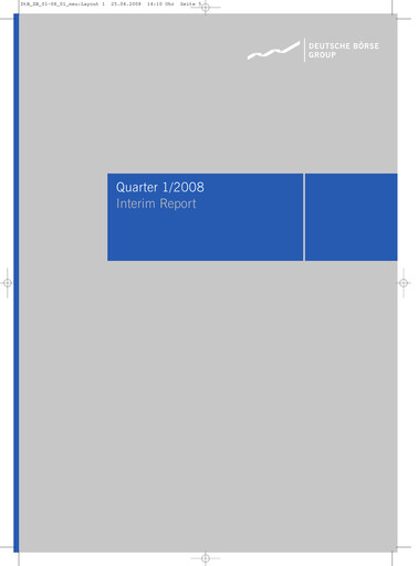 Thumbnail Deutsche Börse Quarterly Report 2008-q1