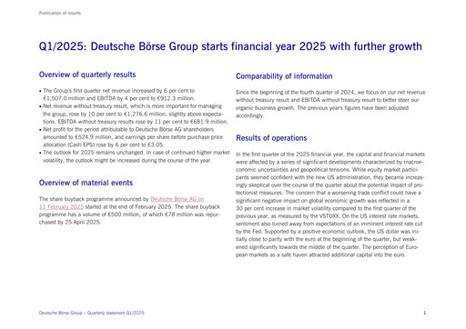 Thumbnail Deutsche Börse Quarterly Report 2025-q1