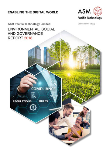 Miniature ASMPT
 (ASM Pacific Technology) Rapport ESG 2018