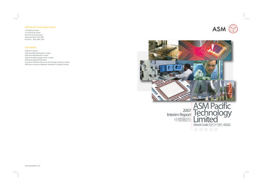 Thumbnail ASMPT
 (ASM Pacific Technology) Half-year Report 2007