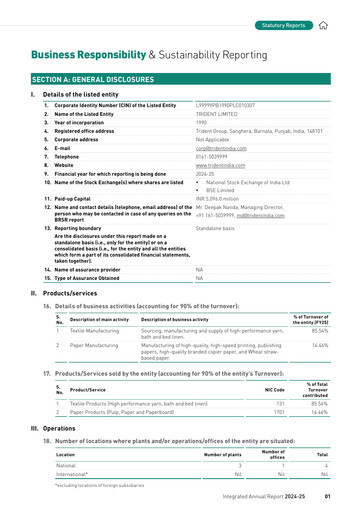 Vorschaubild Trident ESG-Bericht 2024-2025