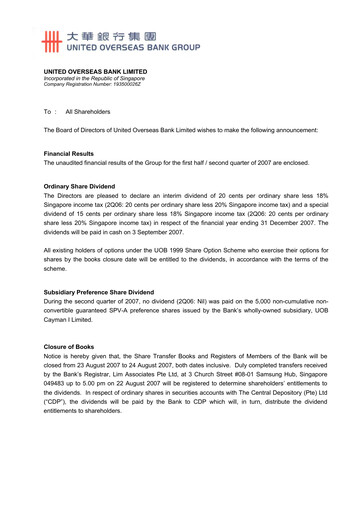 Thumbnail UOB Financial Statement 2007-h1