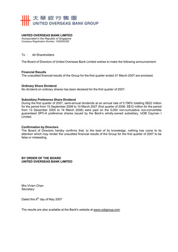 Thumbnail UOB Financial Statement 2007-q1