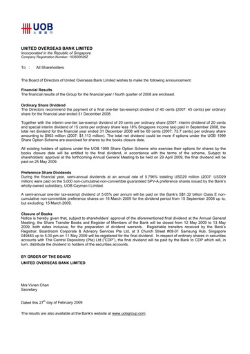 Thumbnail UOB Financial Statement 2008