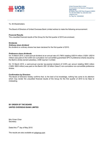 Thumbnail UOB Financial Statement 2010-q1