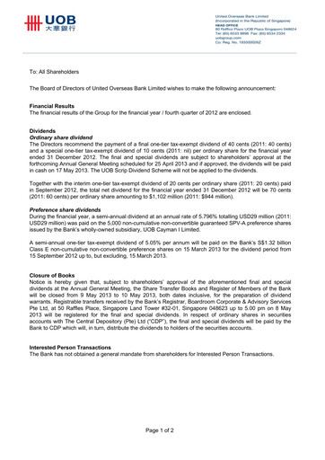 Thumbnail UOB Financial Statement 2012