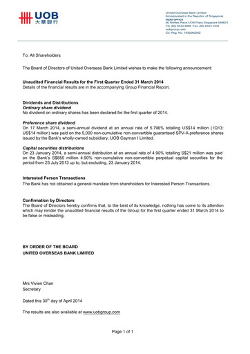 Thumbnail UOB Financial Statement 2014-q1