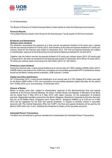 Thumbnail UOB Financial Statement 2014