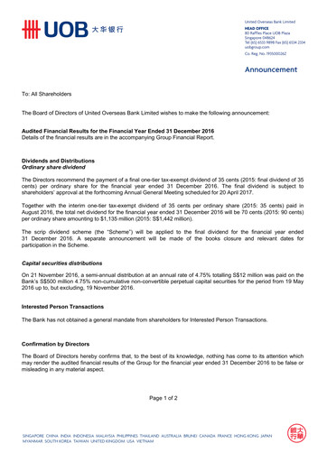 Thumbnail UOB Financial Statement 2016