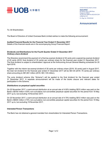 Thumbnail UOB Financial Statement 2017