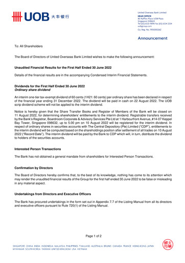 Thumbnail UOB Financial Statement 2022-h1