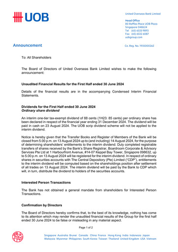 Thumbnail UOB Financial Statement 2024-h1