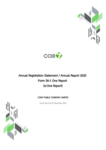 Miniature Com7 Public Company Rapport annuel 2025