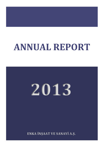 Thumbnail ENKA Annual Report 2013