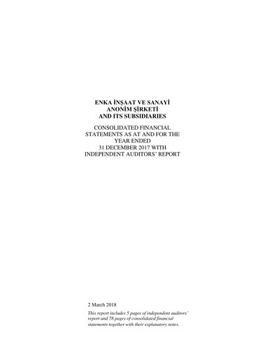 Thumbnail ENKA Financial Statement 2017