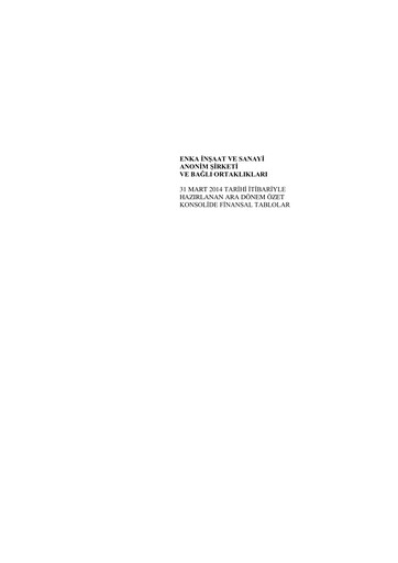 Thumbnail ENKA Quarterly Report 2014-q1