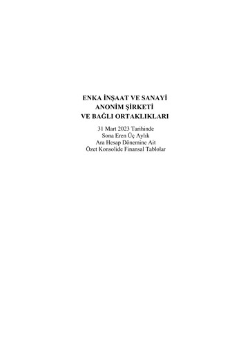 Thumbnail ENKA Quarterly Report 2023-q1