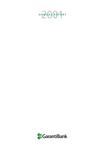 Thumbnail GarantiBank Annual Report 2001