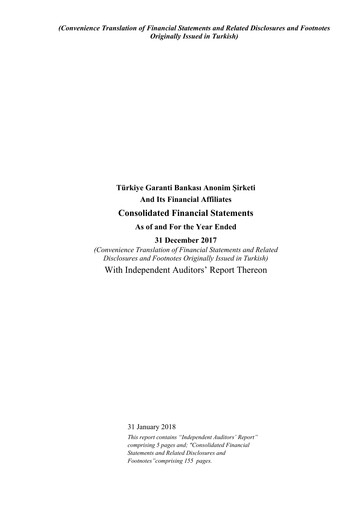 Miniature GarantiBank Bilan financier 2017