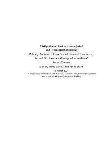 Thumbnail GarantiBank Quarterly Report 2024-q1