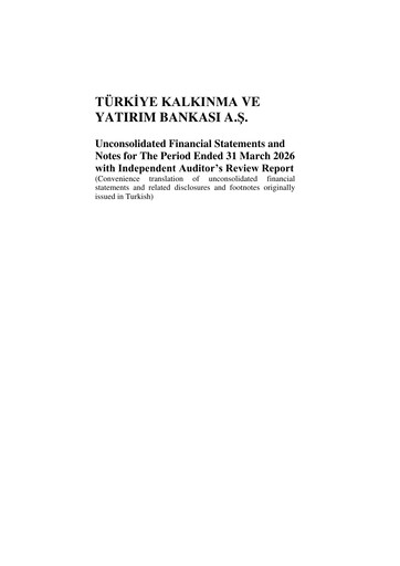 Thumbnail Türkiye Kalkınma Quarterly Report 2026-q1