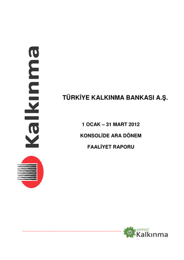 Thumbnail Türkiye Kalkınma Quarterly Report 2012-q1