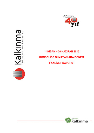 Thumbnail Türkiye Kalkınma Quarterly Report 2015-q2