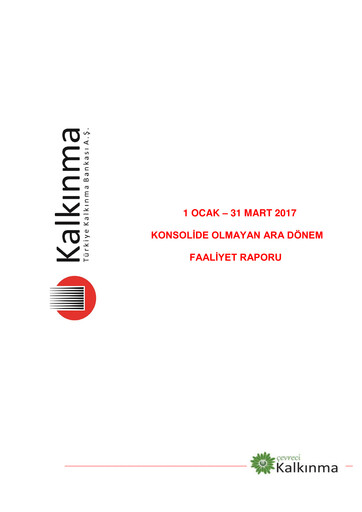 Thumbnail Türkiye Kalkınma Quarterly Report 2017-q1