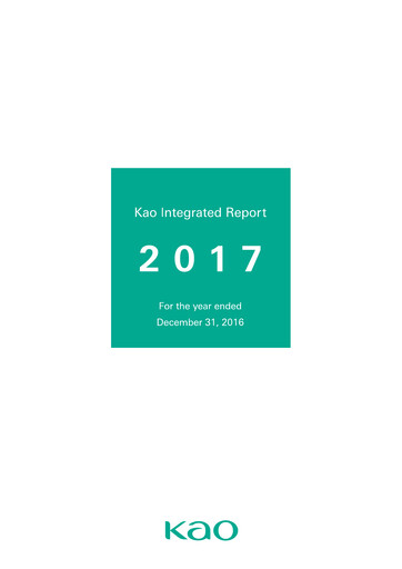 Thumbnail Kaō Annual Report 2017