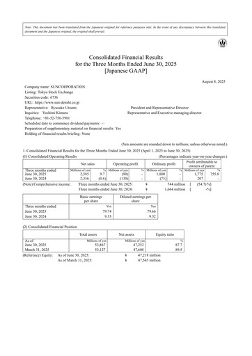 Thumbnail Sun Corp Quarterly Report 2026-q1