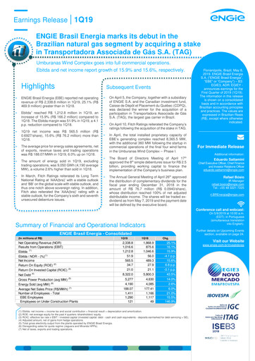 Thumbnail ENGIE Brasil
 Quarterly Report 2019-q1