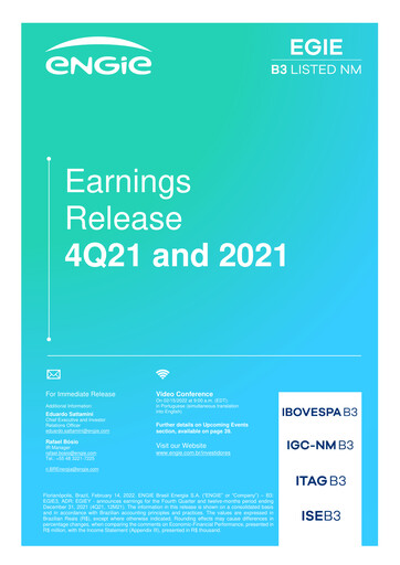 Thumbnail ENGIE Brasil
 Quarterly Report 2021-q4
