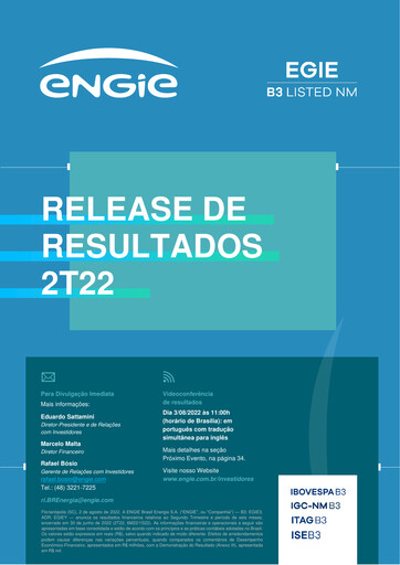 Thumbnail ENGIE Brasil
 Quarterly Report 2022-q2