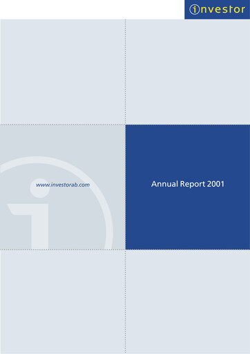 Thumbnail Investor AB Annual Report 2001