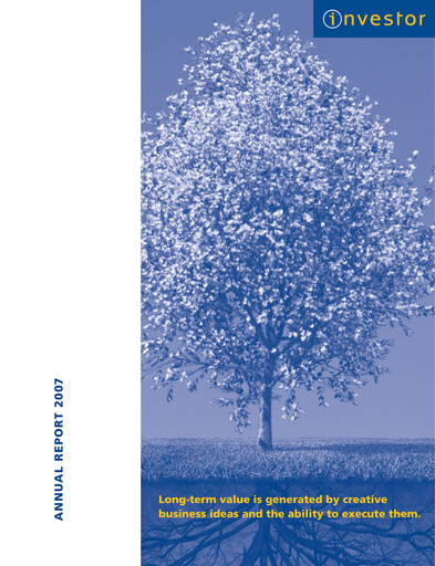 Thumbnail Investor AB Annual Report 2007
