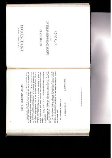 Thumbnail Investor AB Annual Report 1930