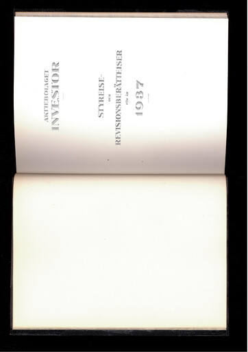 Thumbnail Investor AB Annual Report 1937