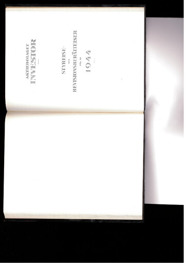 Thumbnail Investor AB Annual Report 1944