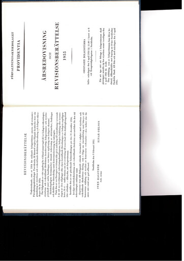 Thumbnail Investor AB Annual Report 1955